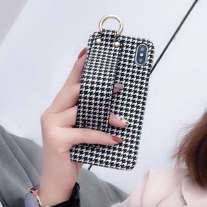 ❤️ Retro Fabric Hand Strap iPhone XR XS Max case